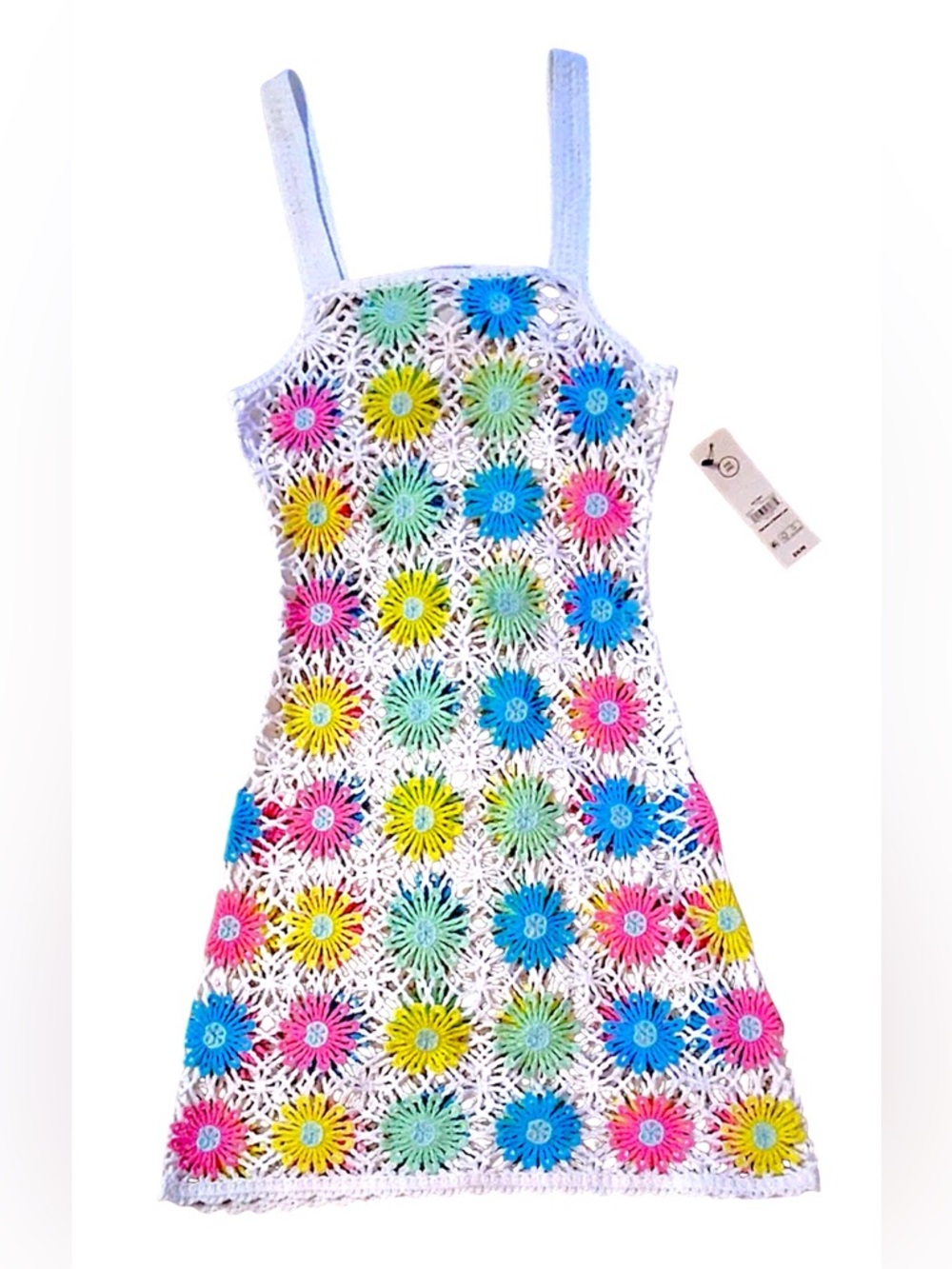 NWT crochet knit swimsuit coverup size XXS 00